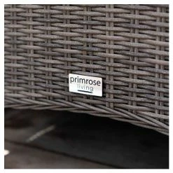 Luxury Rattan 8 Seater Rectangular Fire Pit Table Garden Dining set in Stone by Primrose Living -Garden Furniture Shop FU102398 7 261e