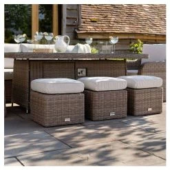 'Peony' Luxury Rattan 8 Seater Garden Sofa Set with Rectangular Fire Pit Table and Stools by Primrose Living 15 'Peony' Luxury Rattan 8 Seater Garden Sofa Set with Rectangular Fire Pit Table and Stools by Primrose Living -Garden Furniture Shop FU102400 5 e1dd
