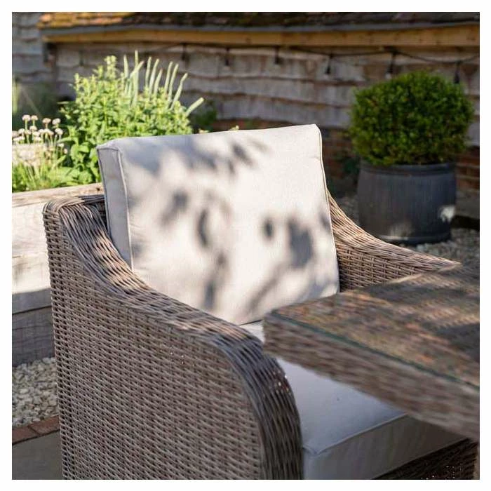 'Peony' Luxury Rattan 8 Seater Garden Sofa Set with Rectangular Fire Pit Table and Stools by Primrose Living 8 'Peony' Luxury Rattan 8 Seater Garden Sofa Set with Rectangular Fire Pit Table and Stools by Primrose Living - Image 8