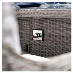 'Peony' Luxury Rattan 8 Seater Garden Sofa Set with Rectangular Fire Pit Table in Stone by Primrose Living 17 'Peony' Luxury Rattan 8 Seater Garden Sofa Set with Rectangular Fire Pit Table in Stone by Primrose Living -Garden Furniture Shop FU102404 7 3c7c