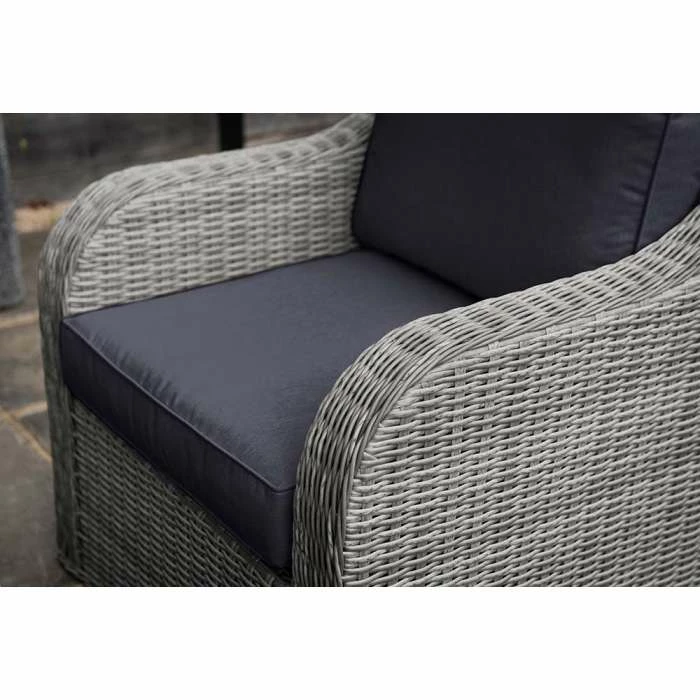 'Peony' Luxury Rattan 4 Seater Modular Garden Sofa Set with Coffee Table in Pebble by Primrose Living 3 'Peony' Luxury Rattan 4 Seater Modular Garden Sofa Set with Coffee Table in Pebble by Primrose Living - Image 3