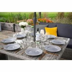 'Peony' Luxury Rattan 9 Seater Garden Sofa Set with Square Rising Table and Footstools in Pebble by Primrose Living 18 'Peony' Luxury Rattan 9 Seater Garden Sofa Set with Square Rising Table and Footstools in Pebble by Primrose Living -Garden Furniture Shop FU102426 Light Grey 10 c7e3