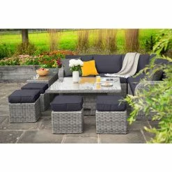 'Peony' Luxury Rattan 9 Seater Garden Sofa Set with Square Rising Table and Footstools in Pebble by Primrose Living 12 'Peony' Luxury Rattan 9 Seater Garden Sofa Set with Square Rising Table and Footstools in Pebble by Primrose Living -Garden Furniture Shop FU102426 Light Grey FullSetTree 5188
