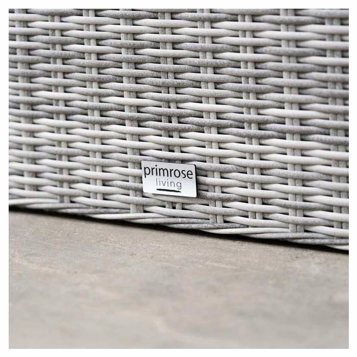 'Peony' Luxury Rattan 5 Seater Garden Sofa Set with Coffee Table in Pebble by Primrose Living 4 'Peony' Luxury Rattan 5 Seater Garden Sofa Set with Coffee Table in Pebble by Primrose Living - Image 4