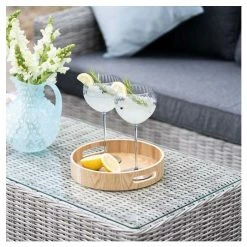 'Peony' Luxury Rattan 5 Seater Garden Sofa Set with Coffee Table in Pebble by Primrose Living 14 'Peony' Luxury Rattan 5 Seater Garden Sofa Set with Coffee Table in Pebble by Primrose Living -Garden Furniture Shop FU102436 5 5ad5