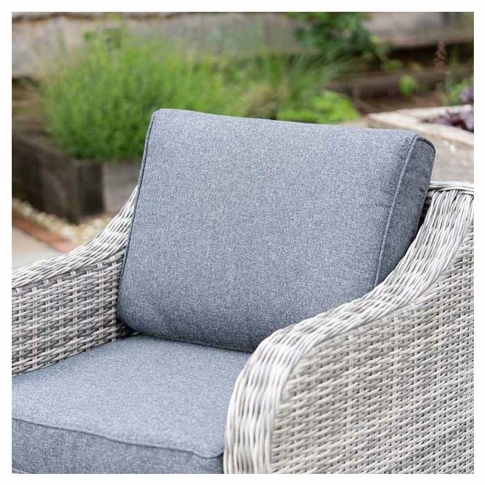 'Peony' Luxury Rattan 5 Seater Garden Sofa Set with Coffee Table in Pebble by Primrose Living 9 'Peony' Luxury Rattan 5 Seater Garden Sofa Set with Coffee Table in Pebble by Primrose Living - Image 9