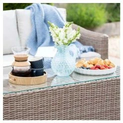 'Peony' Luxury Rattan 5 Seater Garden Sofa Set with Coffee Table by Primrose Living -Garden Furniture Shop FU102440 1 d8ad