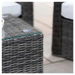 'Peony' Luxury Rattan 5 Seater Garden Sofa Set with Coffee Table in Stone by Primrose Living -Garden Furniture Shop FU102441 3 39ab