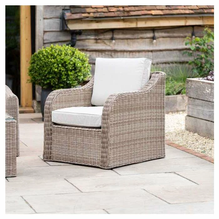 'Peony' Luxury Rattan 4 Seater Garden Sofa Set with Coffee Table by Primrose Living 8 'Peony' Luxury Rattan 4 Seater Garden Sofa Set with Coffee Table by Primrose Living - Image 8