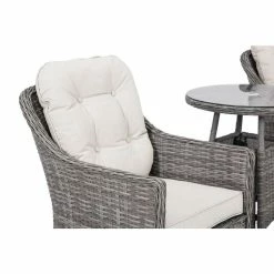 Classic Rattan Bistro Set in Stone by Primrose Living