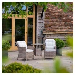 Classic Rattan Bistro Set by Primrose Living -Garden Furniture Shop FU102445 3 bb0b
