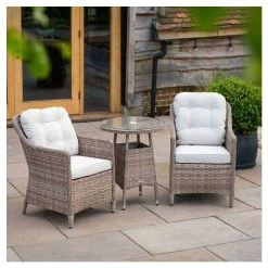 Classic Rattan Bistro Set by Primrose Living -Garden Furniture Shop FU102445 4 bfd2