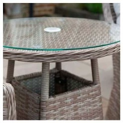 Classic Rattan Bistro Set by Primrose Living -Garden Furniture Shop FU102445 7 4ccd