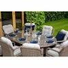 Classic Rattan 8 Seater Oval Garden Dining Set with Parasol by Primrose Living