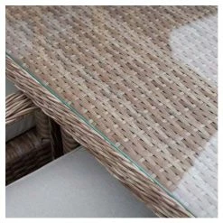 Classic Rattan 8 Seater Rectangular Garden Dining Set with Parasol by Primrose Living -Garden Furniture Shop FU102451 4 f567