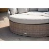 Classic Rattan Modular Daybed Sofa Set with Retractable Canopy by Primrose Living