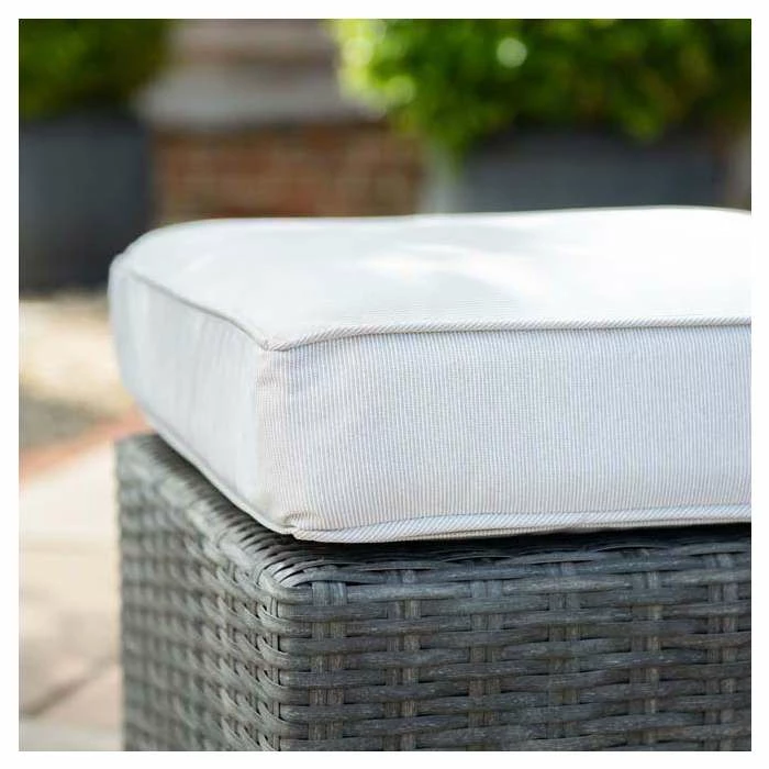 Classic Rattan 5 Seater Garden Sofa Set with Coffee Table and Footstools in Stone by Primrose Living 6 Classic Rattan 5 Seater Garden Sofa Set with Coffee Table and Footstools in Stone by Primrose Living - Image 6