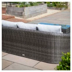 Classic Rattan 5 Seater Garden Sofa Set with Coffee Table and Footstools in Stone by Primrose Living 18 Classic Rattan 5 Seater Garden Sofa Set with Coffee Table and Footstools in Stone by Primrose Living -Garden Furniture Shop FU102454 6 41b4