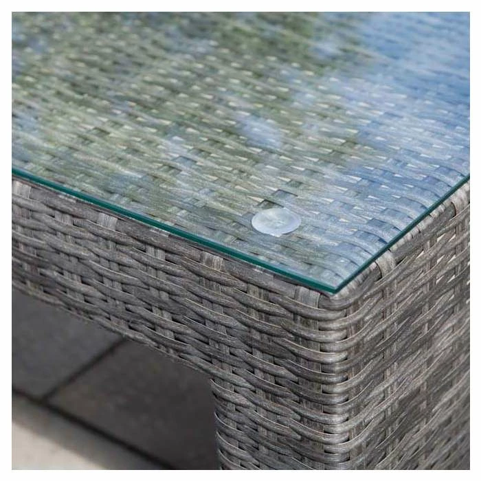 Classic Rattan 5 Seater Garden Sofa Set with Coffee Table and Footstools in Stone by Primrose Living 10 Classic Rattan 5 Seater Garden Sofa Set with Coffee Table and Footstools in Stone by Primrose Living - Image 10