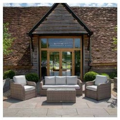 Classic Rattan 5 Seater Garden Sofa Set with Coffee Table by Primrose Living -Garden Furniture Shop FU102459 1 2 ba97