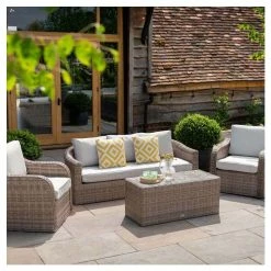 Classic Rattan 5 Seater Garden Sofa Set with Coffee Table by Primrose Living -Garden Furniture Shop FU102459 3 ed42