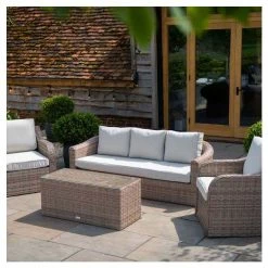 Classic Rattan 5 Seater Garden Sofa Set with Coffee Table by Primrose Living -Garden Furniture Shop FU102459 4 820b
