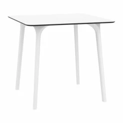 Red and White Four Seater Table & Chairs Garden Dining Set 80cm 5 Red and White Four Seater Table & Chairs Garden Dining Set 80cm -Garden Furniture Shop FU102472 2 19c3