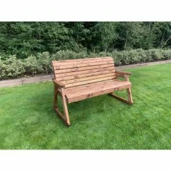 Charles Taylor Wooden Garden Three Seater Rocker