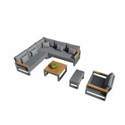 Soho Weatherproof Corner Sofa Set with Armchairs by Norfolk Leisure 5 Soho Weatherproof Corner Sofa Set with Armchairs by Norfolk Leisure -Garden Furniture Shop FU102965 2 4622
