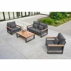 Soho Weatherproof Lounge Set with Armchairs by Norfolk Leisure