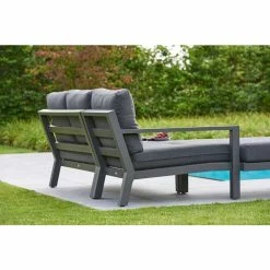 Timber Weatherproof Corner Sofa Set by Norfolk Leisure -Garden Furniture Shop FU102978 4 1091