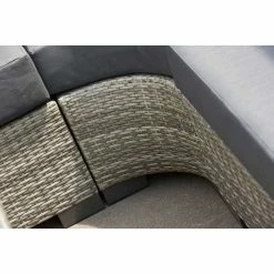 Aya Weatherproof Round Corner Sofa Set with Coffee Table by Norfolk Leisure -Garden Furniture Shop FU102983 4 a259