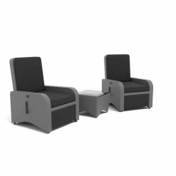 Diva Fully Reclining Chairs Set with Coffee Table by Norfolk Leisure -Garden Furniture Shop FU102988 2 012f