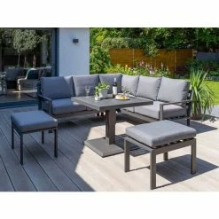 Titchwell Mini Corner Sofa Set with Adjustable Table by Norfolk Leisure