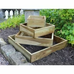 Zest Wooden Diamond Raised Bed