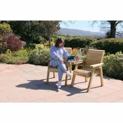 Wooden Charlotte Companion Seat -Garden Furniture Shop FU103407 4 39c7