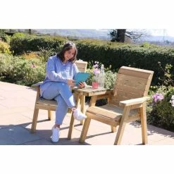 Wooden Charlotte Companion Seat -Garden Furniture Shop FU103407 5 5b19