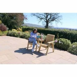 Wooden Charlotte Companion Seat -Garden Furniture Shop FU103407 6 3580