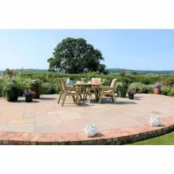Wooden Charlotte Round Table with 4 Chairs -Garden Furniture Shop FU103410 3 72f3