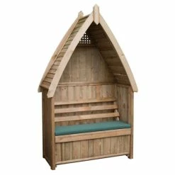 Wooden Dorset Arbour and Green Pad