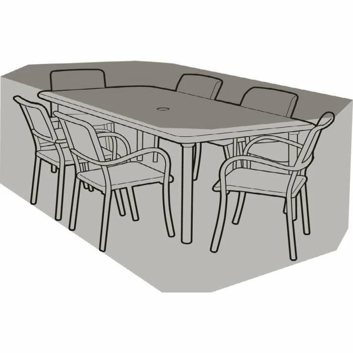 Rectangular 6 Seater Furniture Set Cover 270cm x 89cm - Super Tough - Dark Green 3 Rectangular 6 Seater Furniture Set Cover 270cm x 89cm - Super Tough - Dark Green - Image 3