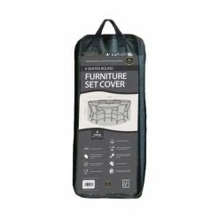 Round 6 Seater Furniture Set Cover 225cm x 89cm - Premium - Black 9 Round 6 Seater Furniture Set Cover 225cm x 89cm - Premium - Black -Garden Furniture Shop FU10611 add image 3 1f80