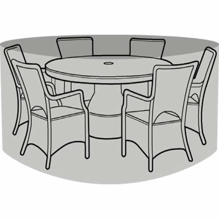 Round 6 Seater Furniture Set Cover 225cm x 89cm - Premium - Green 2 Round 6 Seater Furniture Set Cover 225cm x 89cm - Premium - Green - Image 2