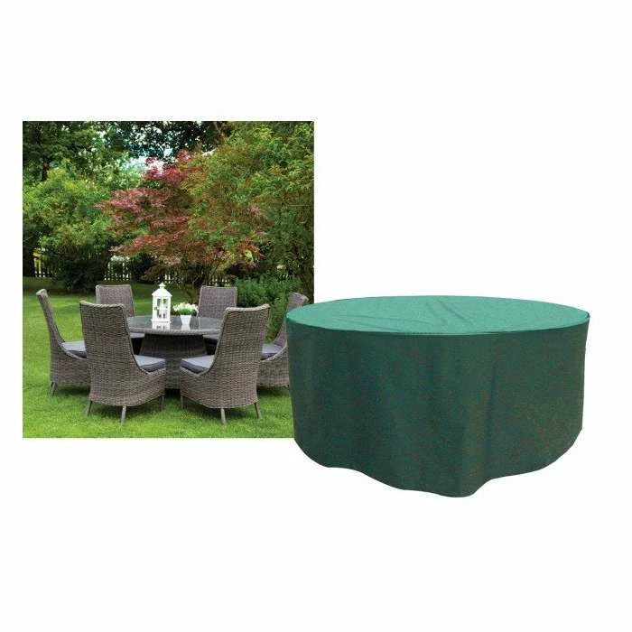 Round 6-8 Seater Furniture Set Cover 250cm x 89cm - Premium - Green 4 Round 6-8 Seater Furniture Set Cover 250cm x 89cm - Premium - Green - Image 4