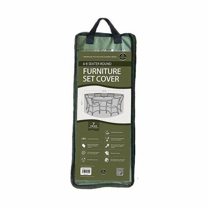 Round 6-8 Seater Furniture Set Cover 250cm x 89cm - Premium - Green 5 Round 6-8 Seater Furniture Set Cover 250cm x 89cm - Premium - Green - Image 5