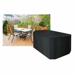 Rectangular 4 Seater Furniture Set Cover 215cm x 89cm - Premium - Black 9 Rectangular 4 Seater Furniture Set Cover 215cm x 89cm - Premium - Black -Garden Furniture Shop FU10615 add image 3 9444