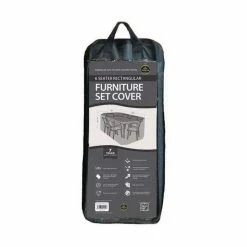 Rectangular 6 Seater Furniture Set Cover 270cm x 89cm - Premium - Black -Garden Furniture Shop FU10617 add image 4 6534