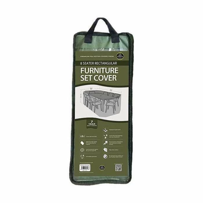 Rectangular 8 Seater Furniture Set Cover 295cm x 89cm - Premium - Green 6 Rectangular 8 Seater Furniture Set Cover 295cm x 89cm - Premium - Green - Image 6