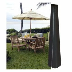 Small Parasol Cover 53cm x 153cm - Premium - Black -Garden Furniture Shop FU10625 add image 2 9b8c