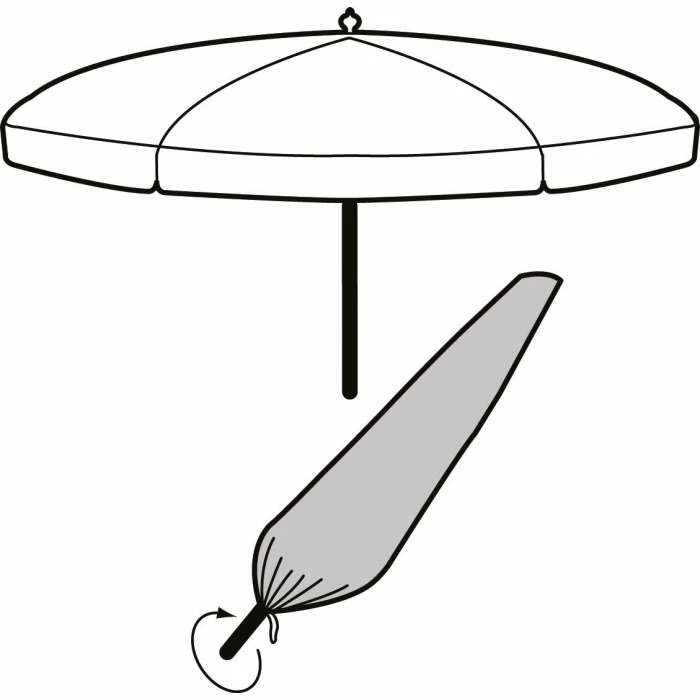 Small Parasol Cover 53cm x 153cm - Premium - Green 2 Small Parasol Cover 53cm x 153cm - Premium - Green - Image 2